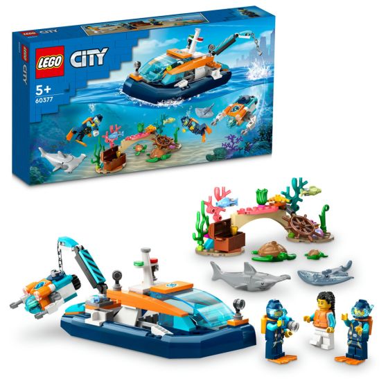 LEGO® - City 60377 探險潛水艇 (玩具潛水艇