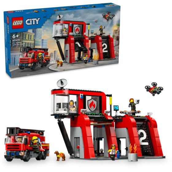 LEGO® - City 60414 消防局和消防車 (玩具