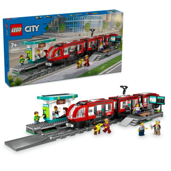 LEGO® - City 60423 Downtown Streetcar and Station (交通工具