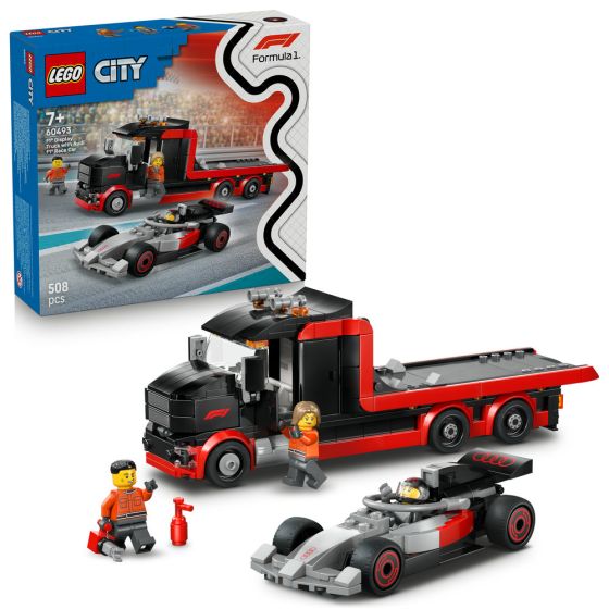 LEGO® City 60493 F1® Display Truck with Audi F1® Race Car (Racing Car,Formula 1,Gifts,Toys & Bricks)