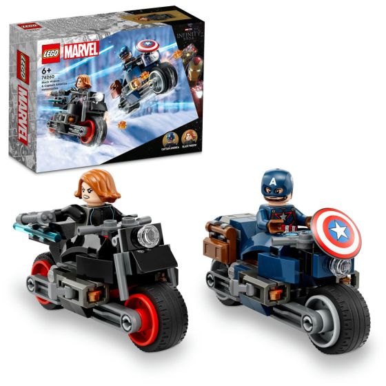 LEGO®Marvel Super Heroes 76260 Black Widow & Captain America Motorcycles(漫威玩具