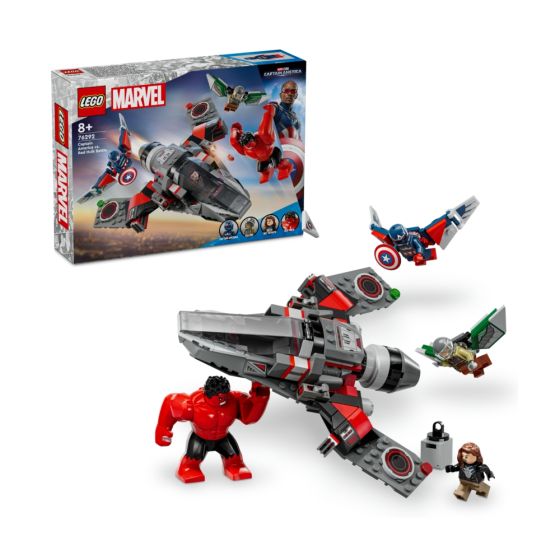 LEGO® - Marvel Super Heroes 76292 Captain America vs. Red Hulk Battle (漫威玩具,浩克,美國隊長,兒童,聖誕禮物,玩具,新年禮物)