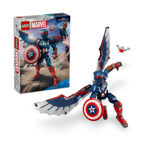 LEGO® - Marvel Super Heroes 76296 New Captain America Construction Figure (漫威玩具,美國隊長,玩具,兒童,聖誕禮物,新年禮物)