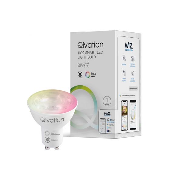 Qivation TiO2 Smart LED Light Bulb (Full Colour Par16 GU10)LQ10010