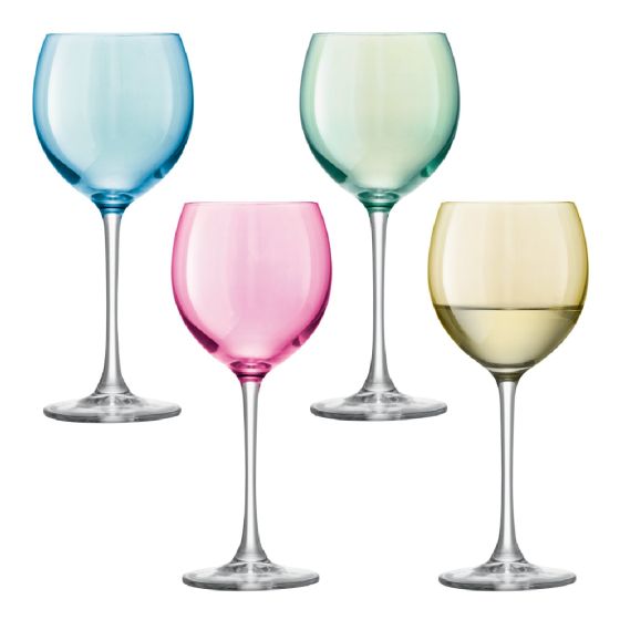 LSA - POLKA 彩虹玻璃酒杯4件套 LSA-GLS-PKA-4PC-PTL