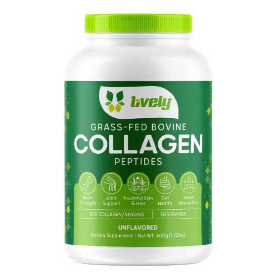 Lively - 膠原蛋白勝肽 (草飼牛來源) (原味) 600克 LY-BOV-COLL-600G