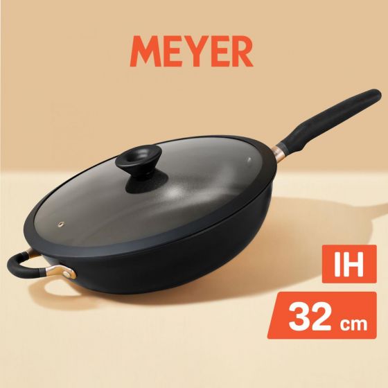 MEYER - 特耐用不黏炒鍋連玻璃蓋 32CM ME-81210