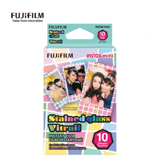 富士 Fujifilm - 即影即有Mini相紙 Stained Glass 玻璃格 Mini_Film_StainedGl
