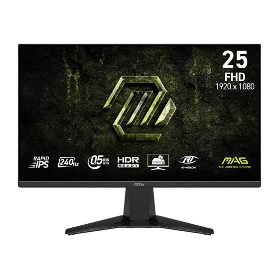 MSI MAG 255F X24 25" FHD 240Hz IPS 電競顯示器(MO-MA25X24+CE-ACPC+LB-MON) MO-MA25X24
