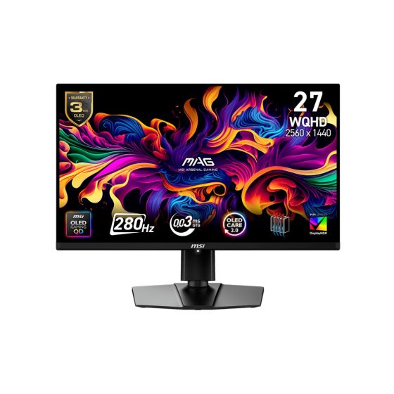 MSI - MAG 271QP QD-OLED 27" 280Hz 電競顯示屏 (MO-MA27O28/CE-ACPC/LB-MON) MO-MA27O28