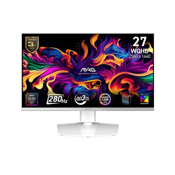 MSI - MAG 272QPW QD-OLED 27" 280Hz 電競顯示屏 (MO-MA27QWO/CE-ACPC/LB-MON) MO-MA27QWO