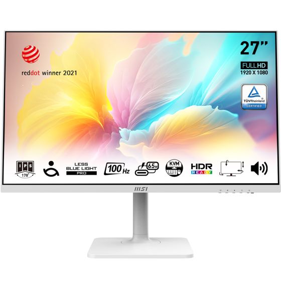 MSI - Modern MD272XP 27" FHD IPS 100Hz 1ms (白色) (MO-MD272XW/CE-MNBC06U/LB-MON) 顯示器 MO-MD272XW