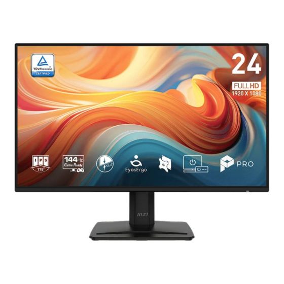MSI - Pro MP243 E14 24" FHD 144Hz 內建揚聲器商務文書顯示器 (MO-MP243E4+CE-ACPC+LB-MON) MO-MP243E4