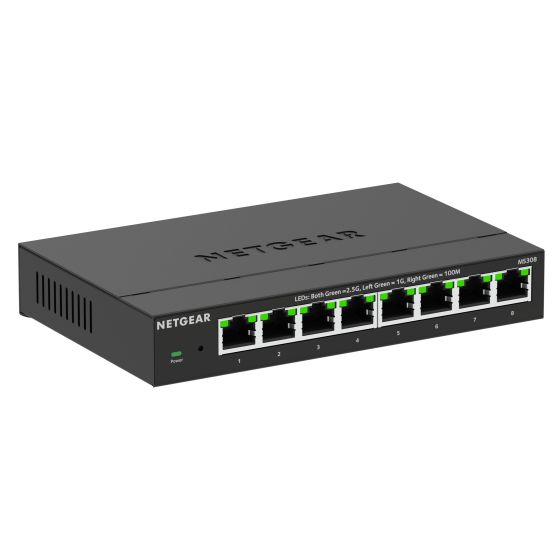 NETGEAR (MS308) 8埠多千兆(2.5G)以太網非網管Essentials交換機 MS308