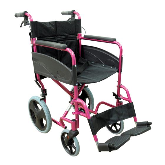 愛意達 - 輕巧式鋁合金輪椅 (粉色) MSVA0170PINK