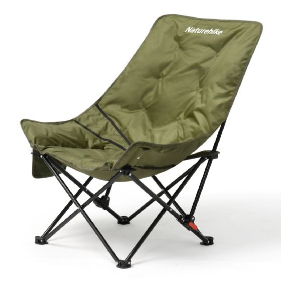 Naturehike - Cotton-filled Autumn/Winter Moon Chair | Comfortable High-Back Warm Camping Chair | Side Storage Bag - Multi colors CR-N6-JJ020-All