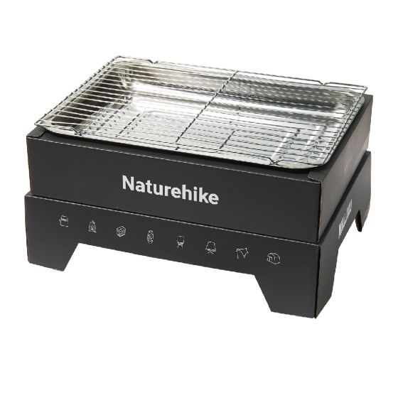 Naturehike - 一次性烤架連木炭40粒 (灰色/黑色) NHK09-CW012-XL-MO