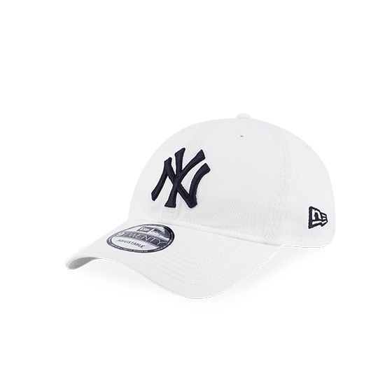 New Era MLB New York Yankees Basic 9Twenty 棒球帽 - 白色黑字