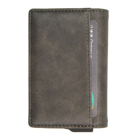 Cardhoda - Mini RFID 防盜卡 PU 皮款銀包(帶磁夾) P04016