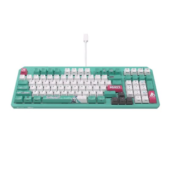 ASUS - TUF Gaming K3 Gen II 97鍵機械鍵盤 (初音未來特別版-RX Optical 紅軸) PD-39777