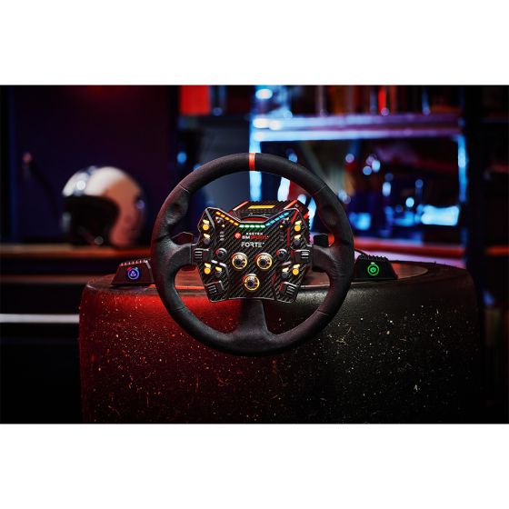 Asetek - Forte GT Button Box 控制面板 & 330mm Comfort+ 圓型盤體套裝 PD-41030-41021