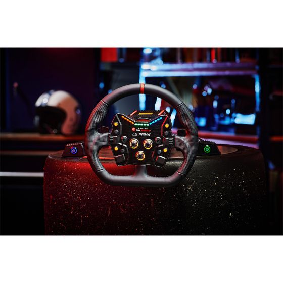 Asetek - Forte GT Button Box 控制面板 & 330mm D型皮革盤體套裝 PD-41030-41022