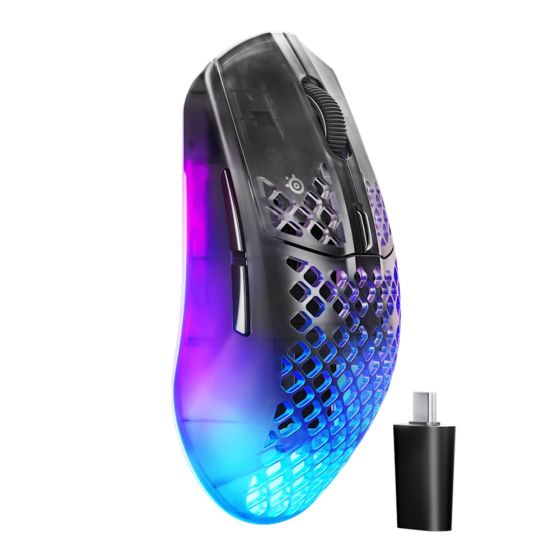 [HKCCF Self-Pickup offer]SteelSeries - Aerox 3 Wireless Gen 2 Ultra Lightweight 4K Wireless Gaming Mouse (62717)(Shadow) PD-46688
