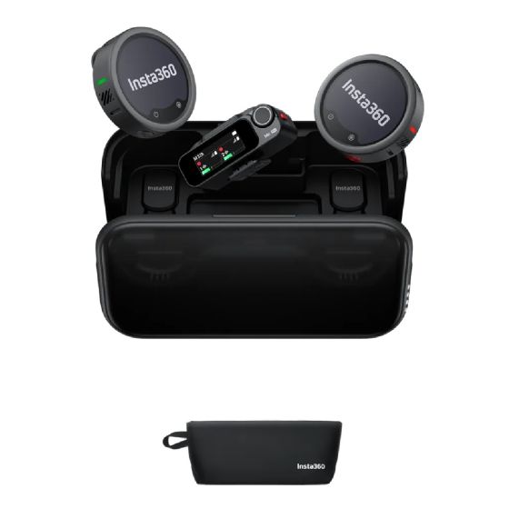 Insta360 - Mic Pro 電子墨水螢幕無線麥克風 (2發射器 + 1接收器) CR-PD-47431