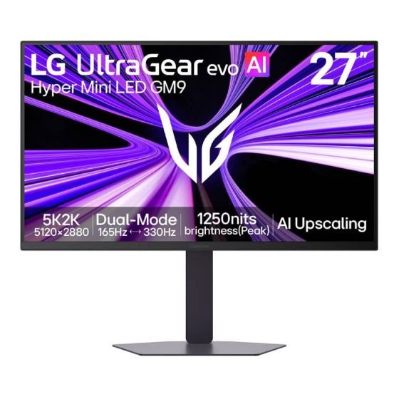 LG - UltraGear evo GM9 27吋 雙模式(2K@330Hz/5K@165Hz) Hyper Mini-LED 電競顯示器(27GM950B-B) PD-47986