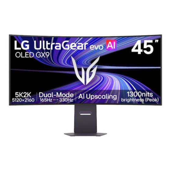 LG - UltraGear GX9 45吋 雙模式(5K@165Hz/2K@330Hz) OLED 曲面電競顯示器(45GX950B-B) PD-47992