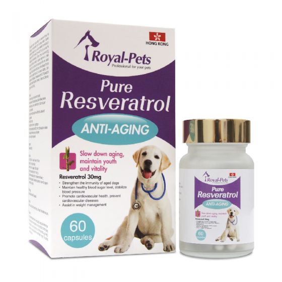Royal-Pets - 純正白藜蘆醇 60粒膠囊 PE-RO11