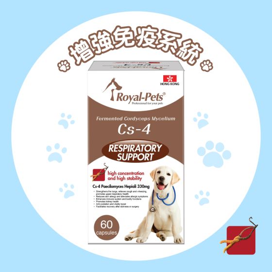Royal-Pets犬用發酵蟲草菌絲體Cs-4 60膠囊裝