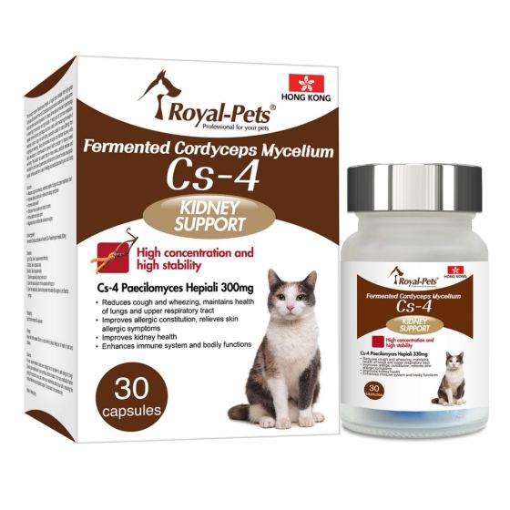 Royal-Pets - 貓用發酵蟲草菌絲體Cs-4 30胶囊装 PE-RO32
