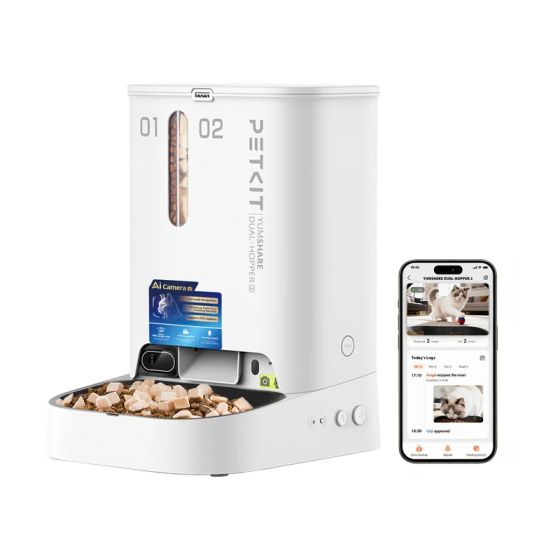 Petkit - YumShare Dual-hopper 2 Al Automatic Feeder with Camera