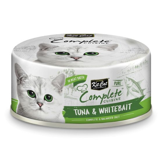 Kit Cat - Complete Cuisine 鮮肉濃湯貓主食罐 (吞拿 + 白魚)70g (1箱=24件) CR-PL664533286357
