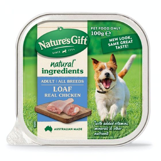 Natures Gift (澳洲品牌) - 天然主食餐盒 (雞) 100g (1箱=9件) CR-PL9314364333676