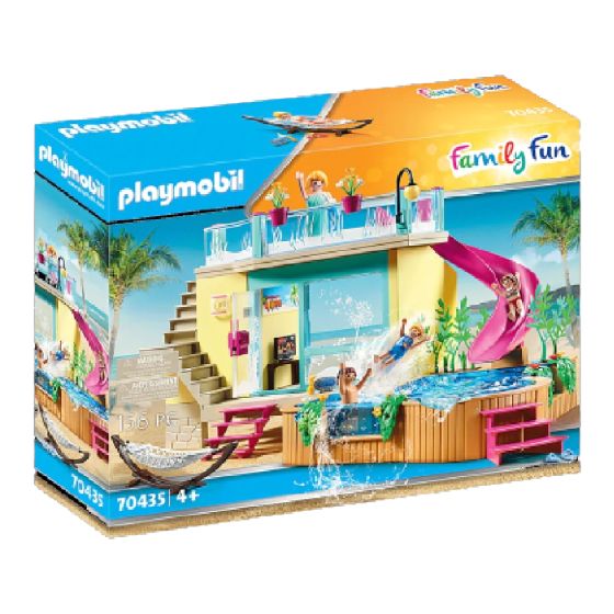 Playmobil - 海灘酒店平房 - 帶泳池 (70435) PM70435