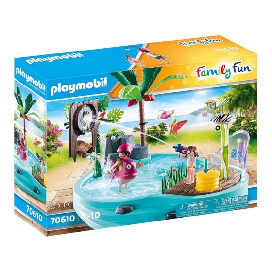 Playmobil - 水上樂園 - 帶噴水器的小泳池 (70610) PM70610