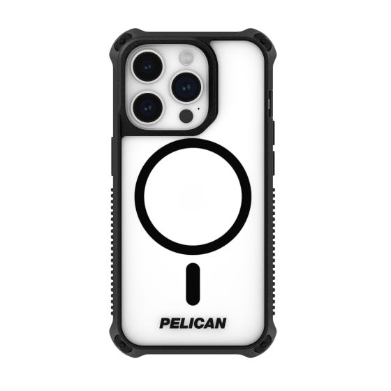 PP051824Pelican Guardian 手機殼兼容MagSafe適用2023 6.1" iPhone Pro Clear 