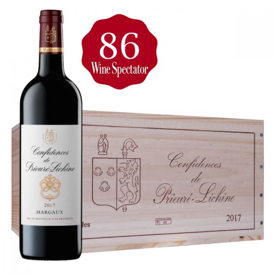 Chateau Prieure Lichine Confidences de Prieure Lichine Margaux 4eme Cru 2nd Wine 2017 x 6 btls (OWC) PW_10219328_6