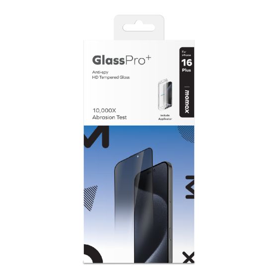 Momax - iPhone 16 GlassPro+ 高清防窺玻璃貼 PZAP24DIV_ALL