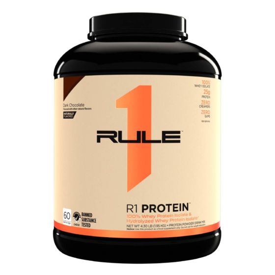 Rule One - ISO水解分離乳清蛋白粉 4.3磅 - 黑朱古力(天然) CR-R1-PTN-DCHOFNF4