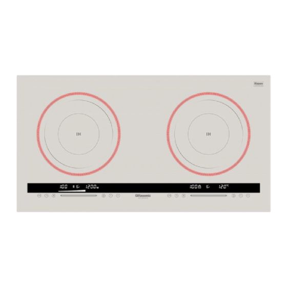 樂信牌 - RIC-SR328/G 廚房專用雙頭電磁爐 (13A/適合較大櫥櫃空間) RIC-SR328G