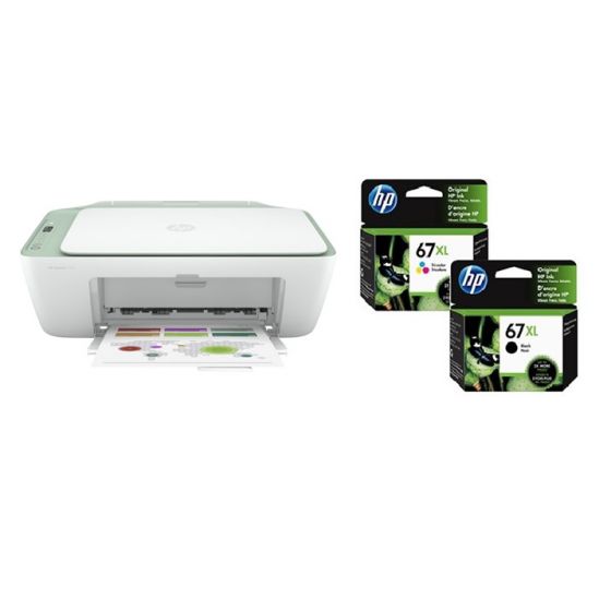 HP - DeskJet 2722e 3合1噴墨打印機 297X0A + HP - 67xl 黑+彩原廠墨盒優惠套裝
