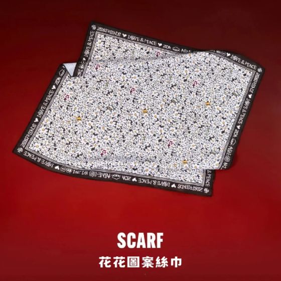ZO&FRIENDS - SCARF 花花圖案絲巾 SF-ZOA-SCARF