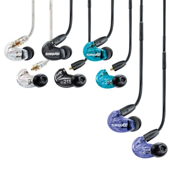 Shure - SE215 Sound Isolating In-Ear Wired Earphones (4 colors)
