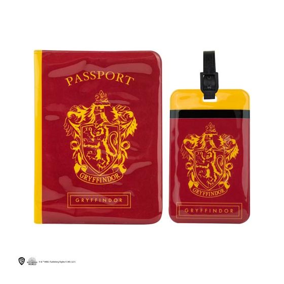 Matrix - Cinereplicas - 哈利波特 - 行李吊牌 + 護照套組 - 葛來分多 CR-HARRY0132