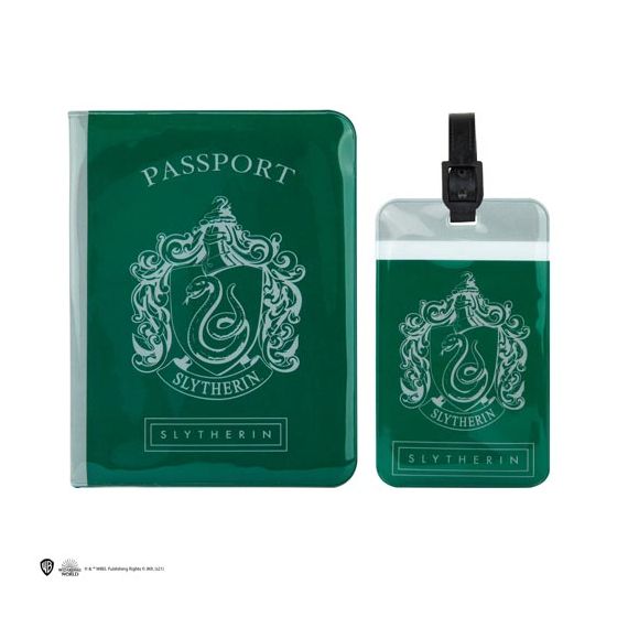 Matrix - Cinereplicas - 哈利波特 - 行李吊牌 + 護照套組 - 史萊哲林 CR-HARRY0133