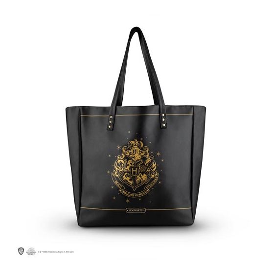 Matrix - Cinereplicas - 哈利波特 - 霍格華茲黑色 PU 皮革購物袋 CR-HARRY0411