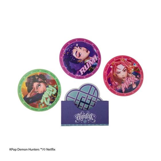 Matrix - KPop 獵魔女團 -四件杯墊組－HUNTR/X KPOP0014